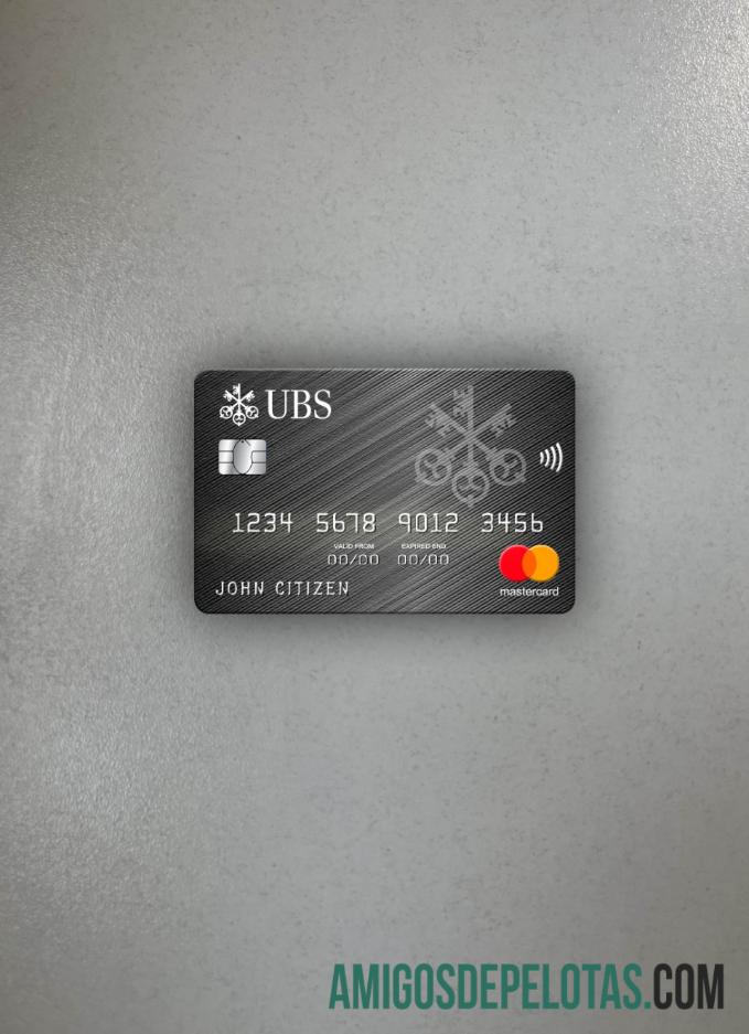 Monaco UBS Bank Mastercard Photolook Frente exemplo